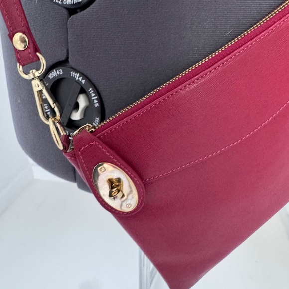 Genuine Italian Leather Tulip Red Small shoulder purse - Picture 4 of 6